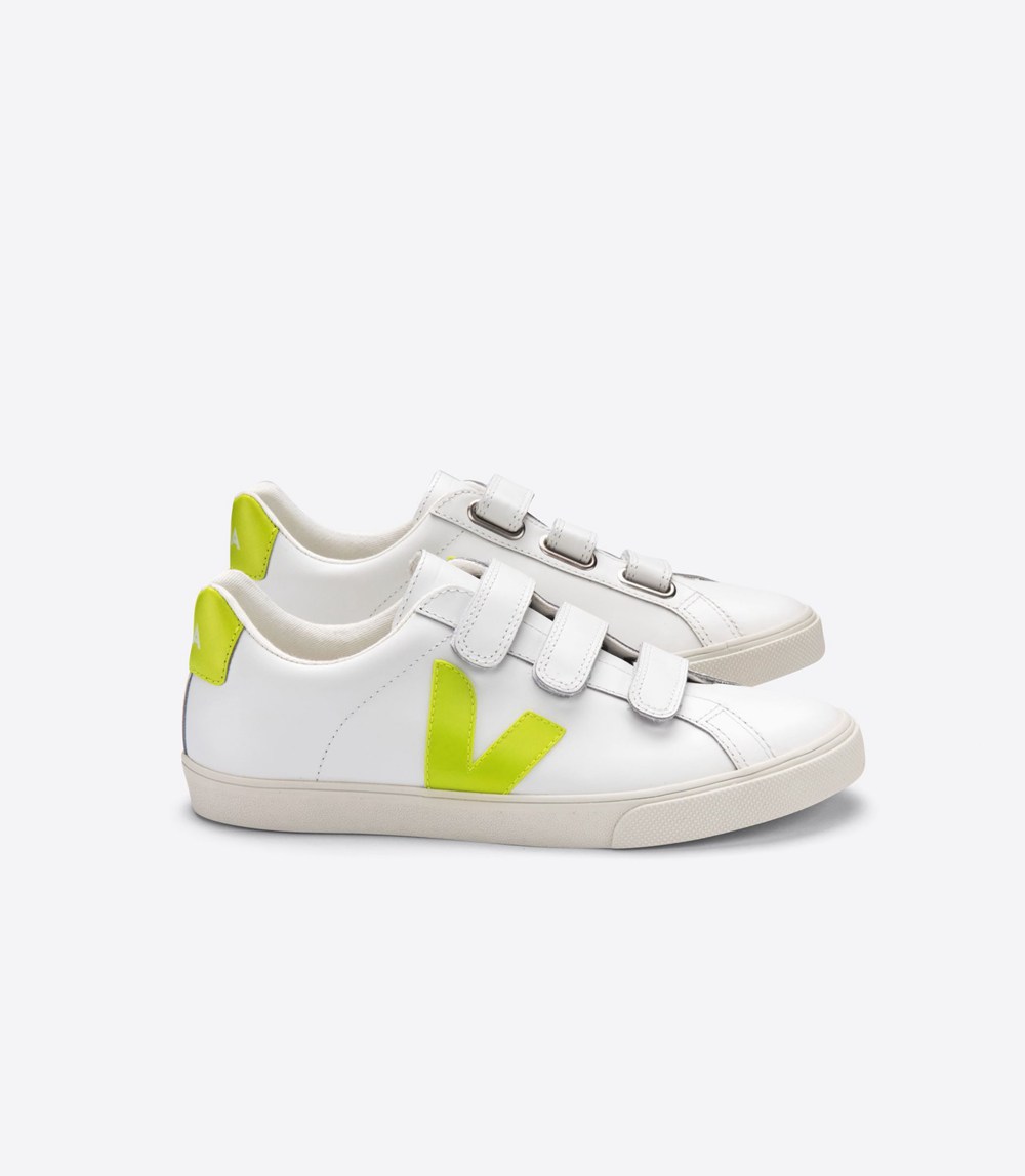 Veja Trainers Mens White - 3-lock Leather - AIOE-25169